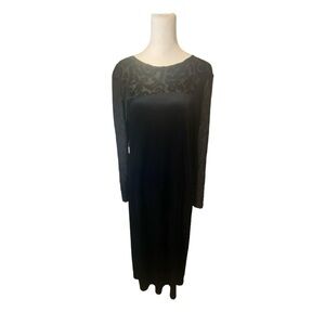 Vintage Diane Von Furstenberg black dress size Medium